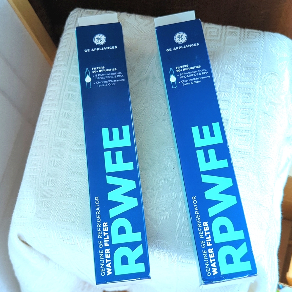 Two GE Refrigerator Water Filters. RPWFE New